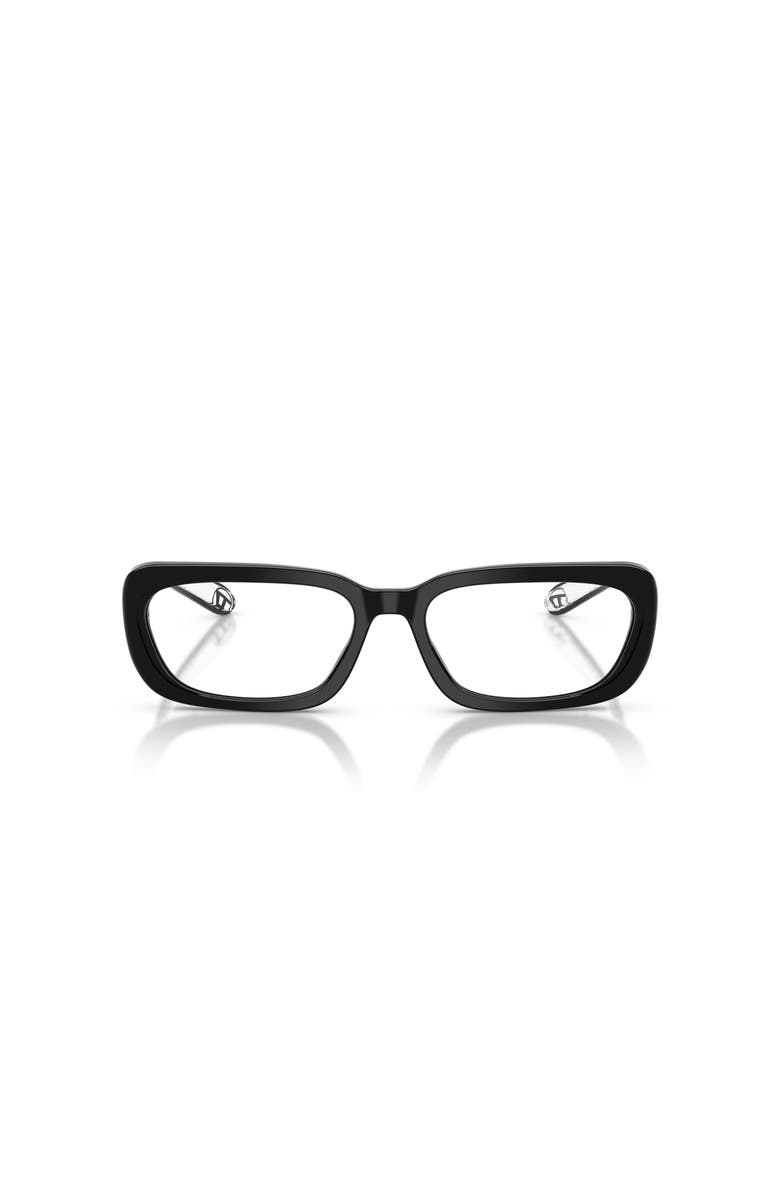 DIESEL<sup>®</sup> 54mm Rectangle optical glasses, Alternate, color, Black