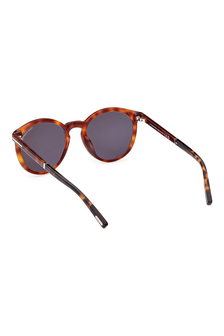 51mm Gradient Round Sunglasses, Alternate, color, BLONDE HAVANA / SMOKE