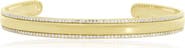 The Lovery Fine Jewelry CZ Cuff Border Bangle