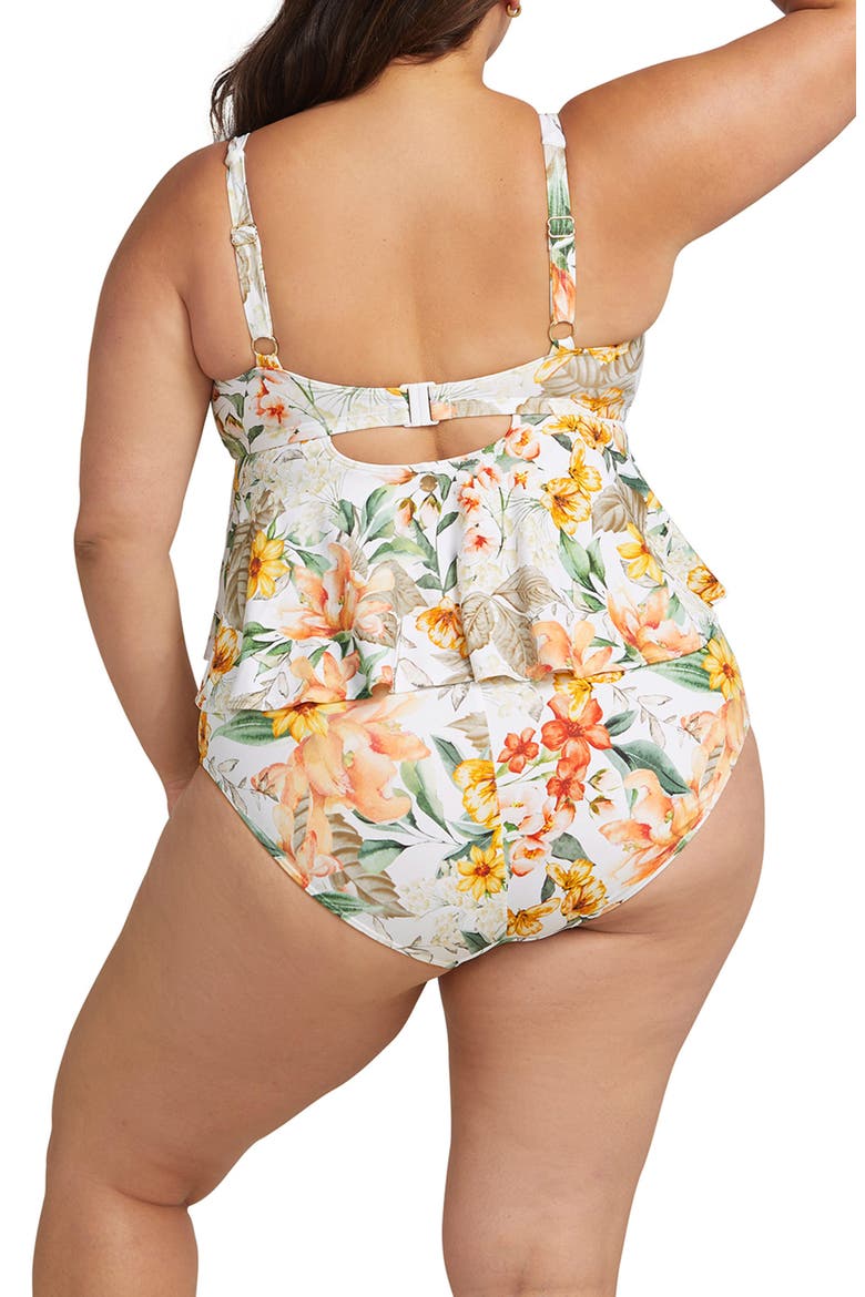 La Dolce Vita Chagall One-Piece Swimsuit, Alternate, color, WHITE