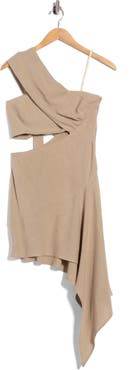 JBQ Dash Asymmetric One-Shoulder Dress