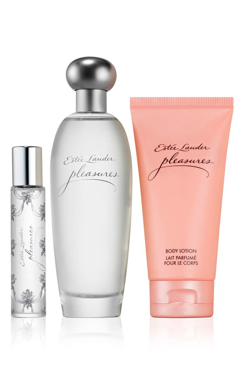Estée Lauder x Ladurée Pleasures Fragrance Set (Limited Edition) $115 Value, Alternate, color, 