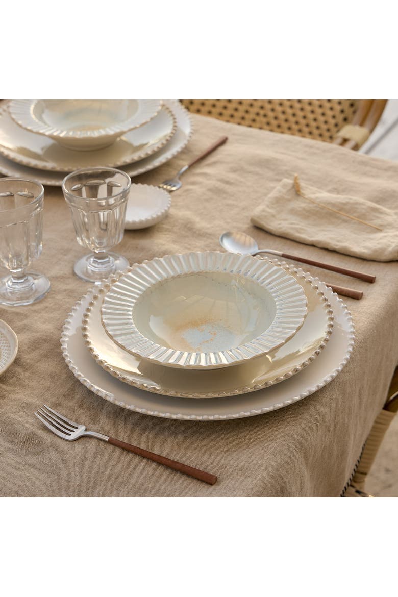 Cristal Set/6 pasta plates, Alternate, color, Nacar