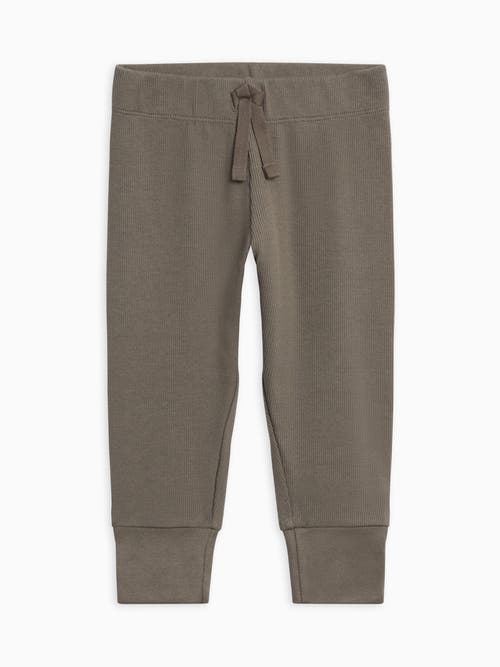 Kendi Charlie Ribbed Joggers In Brown