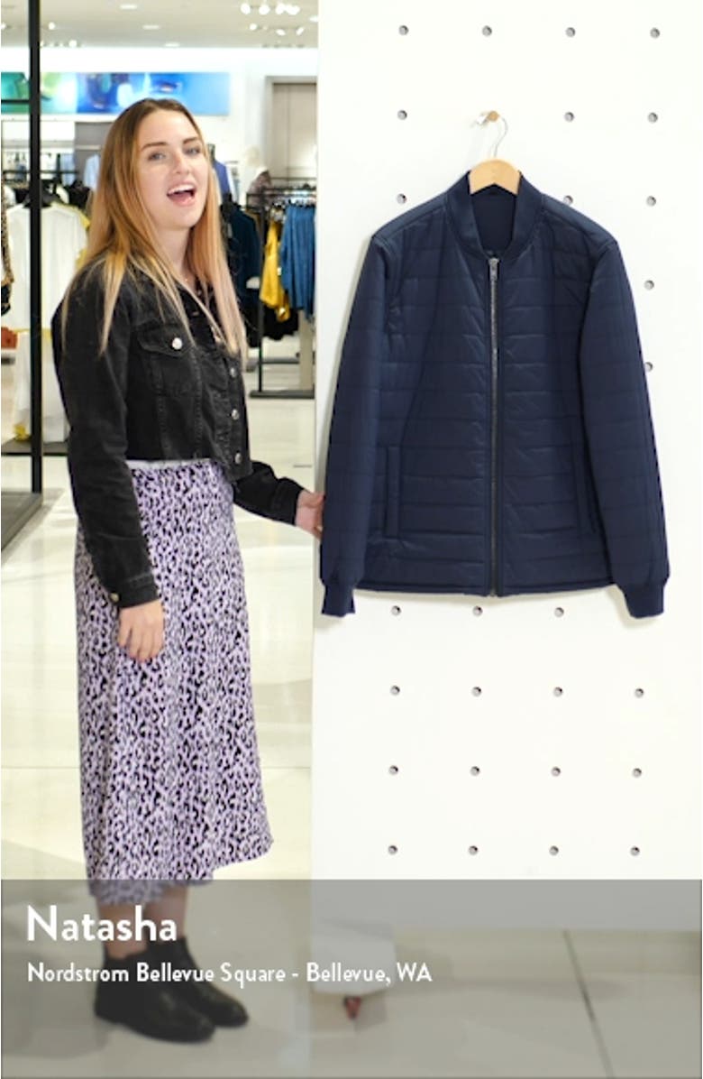 Men's Shop Quilted Bomber Jacket, sales video thumbnail