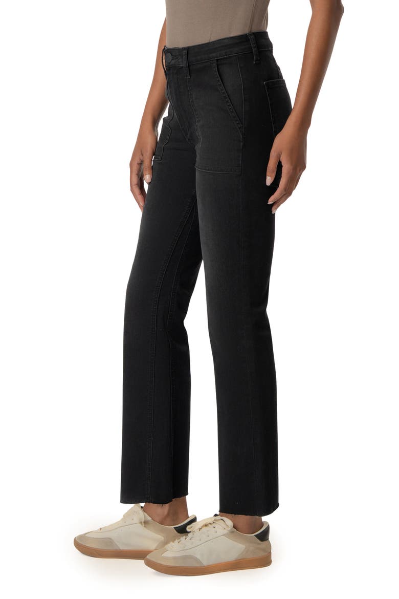 Kelsey High Waist Raw Hem Ankle Flare Leg Jeans, Alternate, color, PORTRAIT