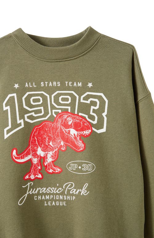 Cotton On Kids Kid's License Sammy Oversize Crew In Brown
