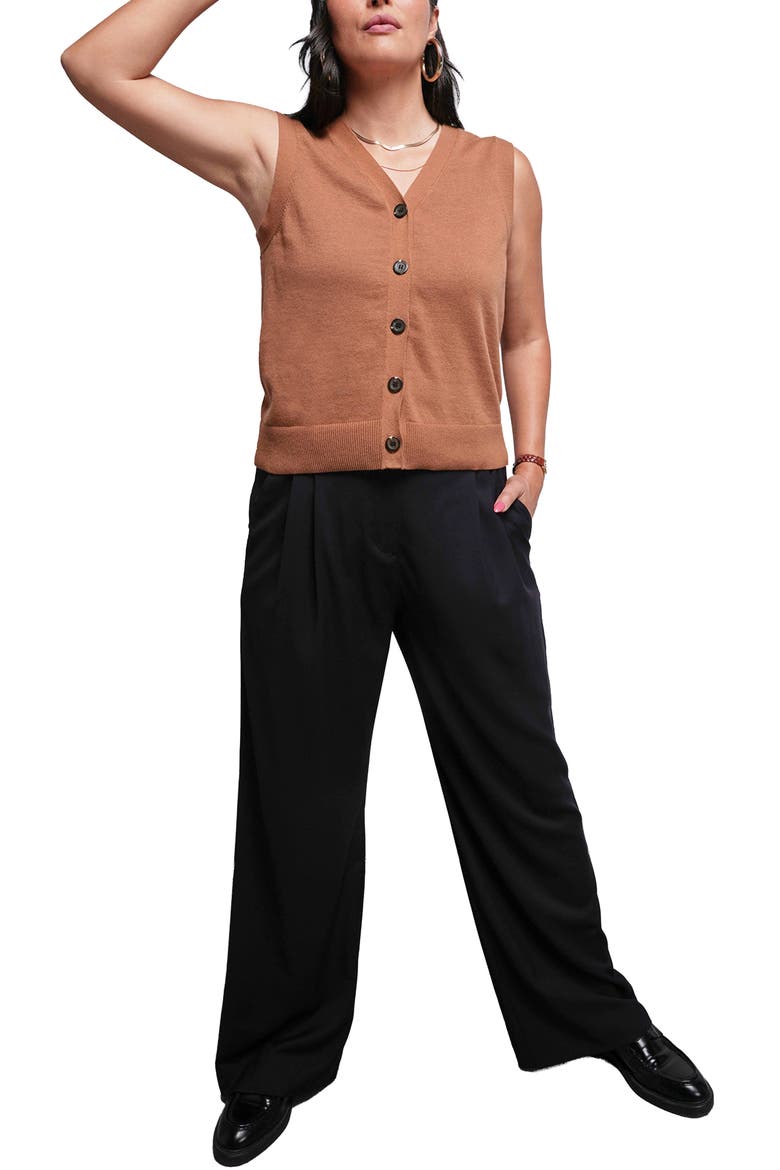 The Everyday Sweater Vest, Alternate, color, WALNUT