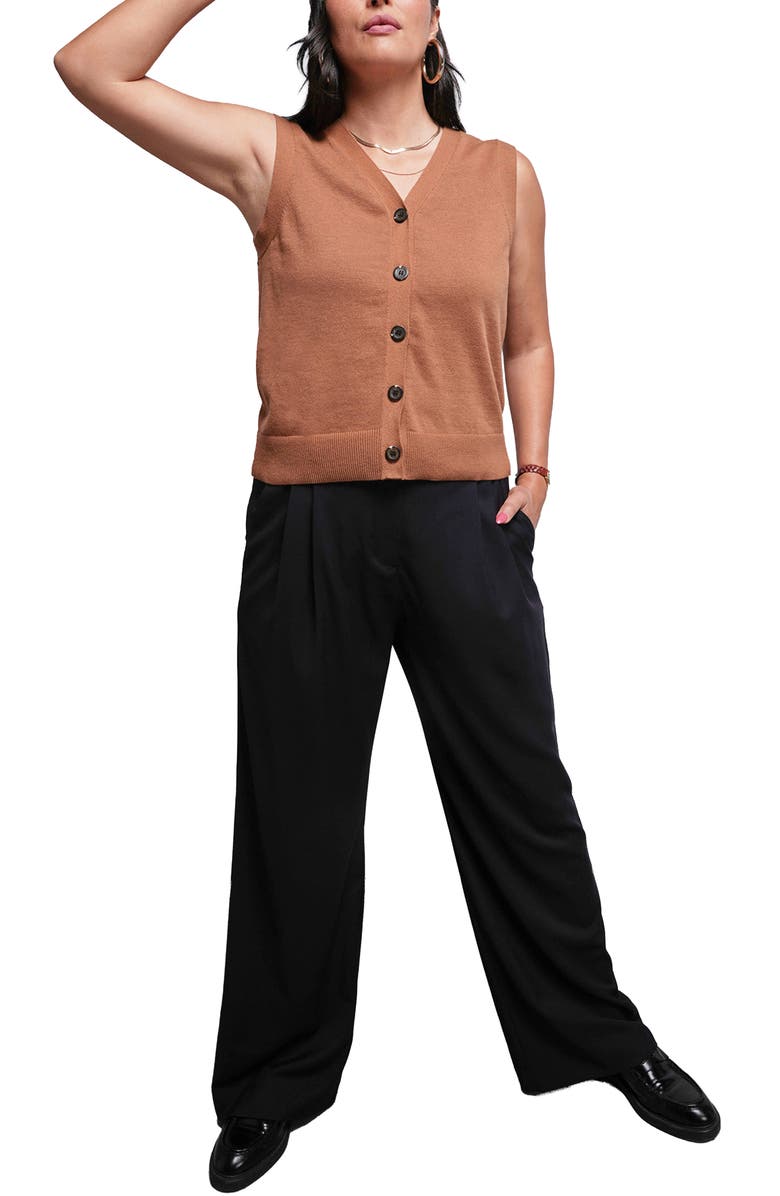 WILDFANG The Everyday Sweater Vest, Alternate, color, Walnut