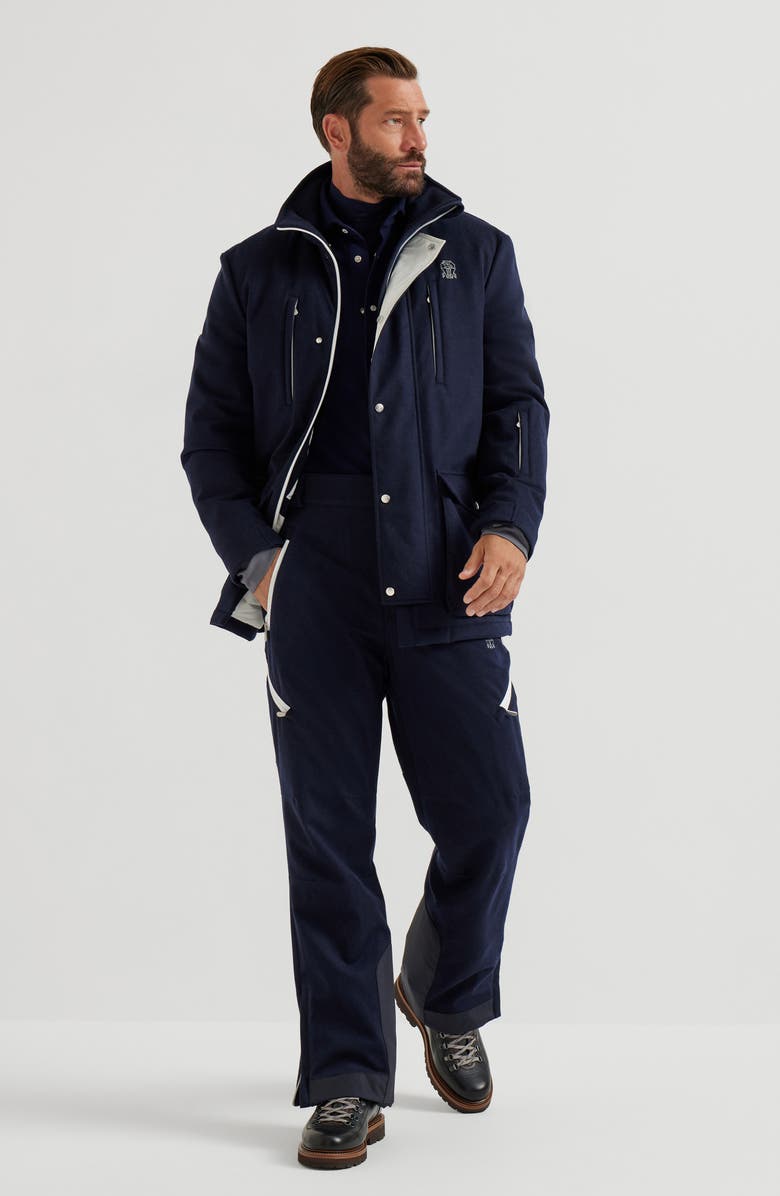 Brunello Cucinelli Mountain safari jacket, Alternate, color, Blue