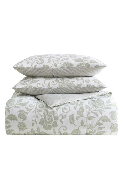 Jacob Bay Floral Cotton Comforter Set