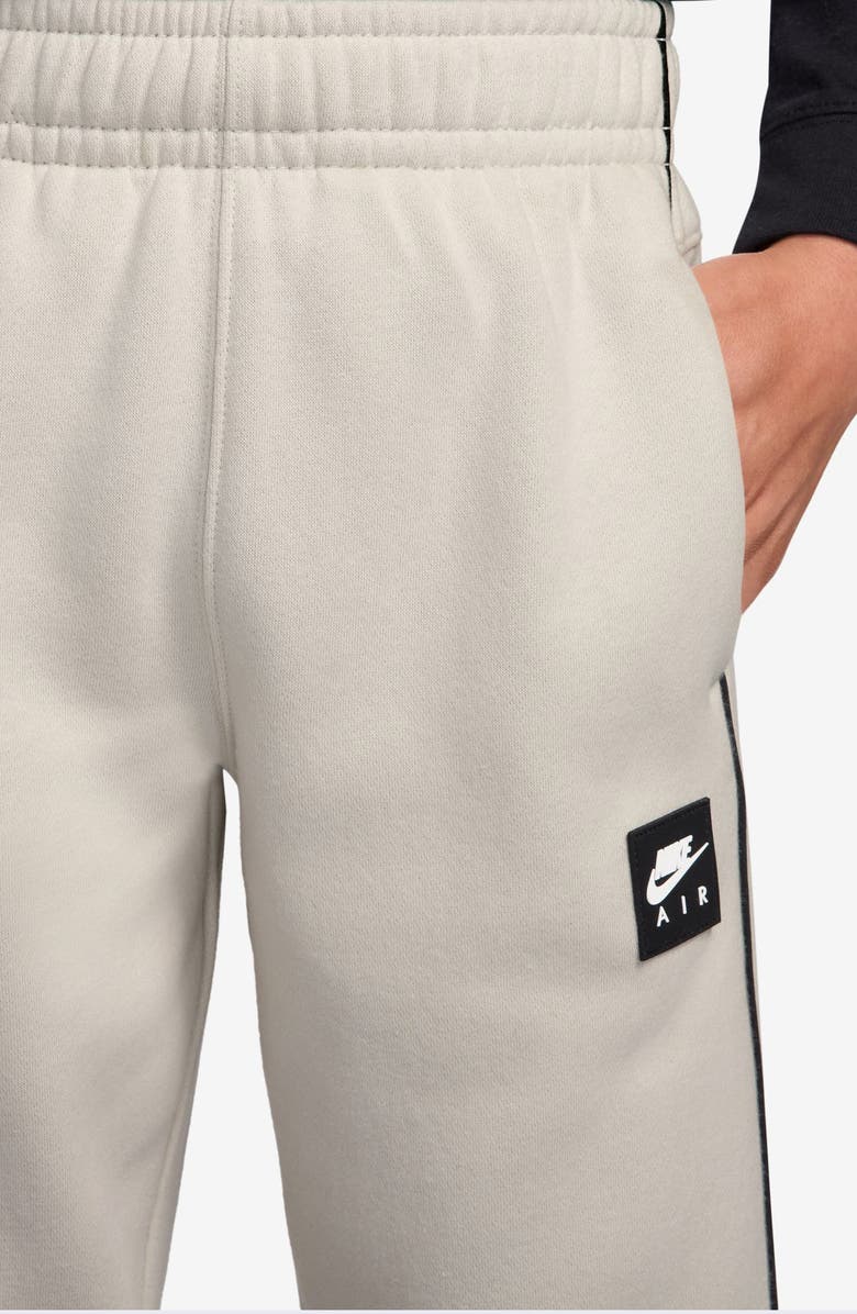Nike Kids' Air Fleece Joggers, Alternate, color, Light Bone/ Black/ Black