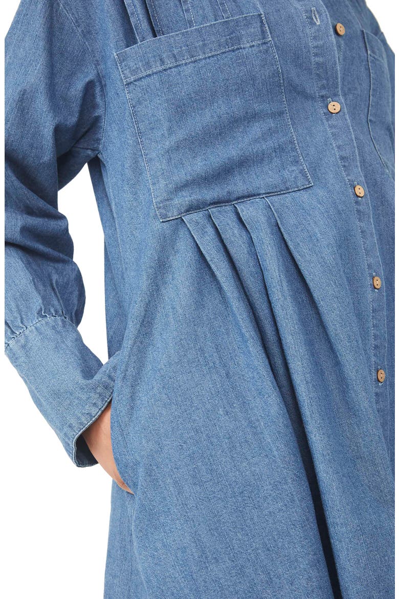 The Denim Voyage Long Sleeve Dress, Alternate, color, CLEAR SKY