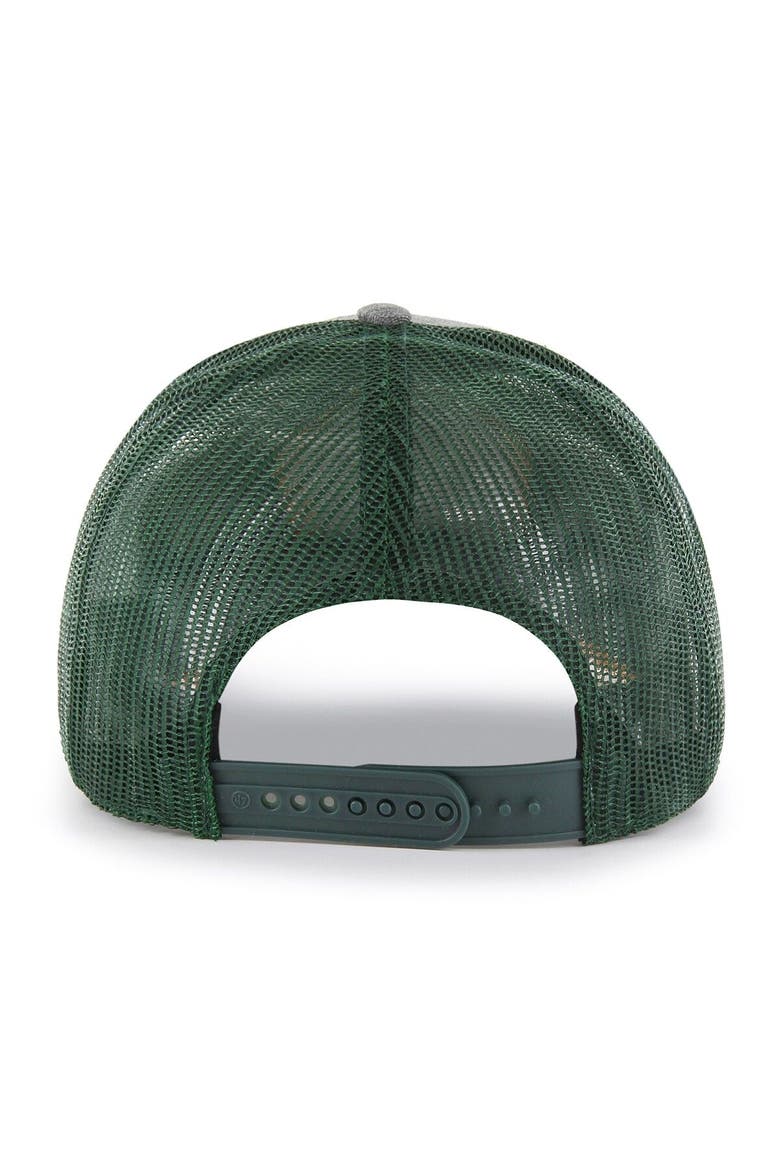 Men's '47 Charcoal Oakland Athletics Slate Trucker Snapback Hat, Alternate, color, Charcoal