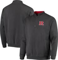 COLOSSEUM Men's Colosseum Charcoal Rutgers Scarlet Knights Tortugas Logo Quarter-Zip Jacket