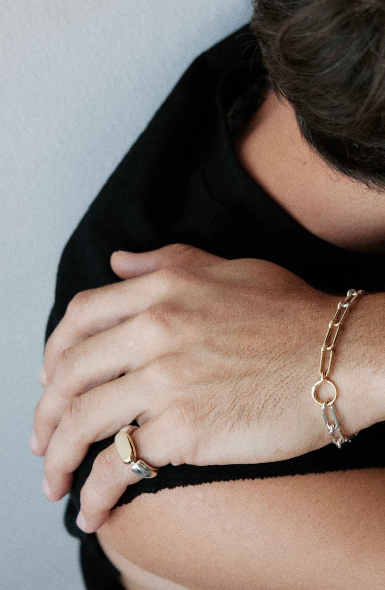 Kloto Stone Two-Tone Ring, Alternate, color, Silver/Gold