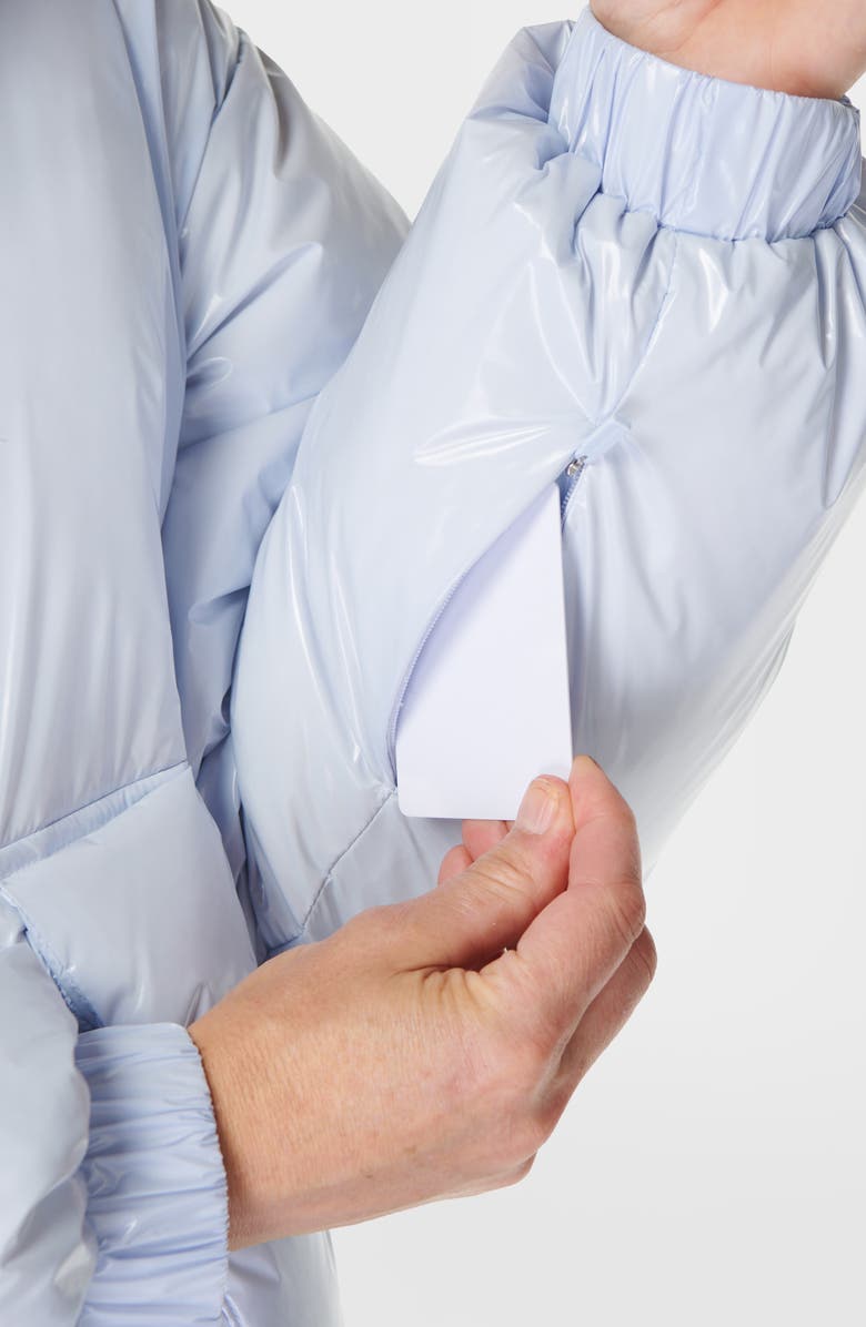 Sweaty Betty Shine Crop Puffer Jacket, Alternate, color, Salt Blue