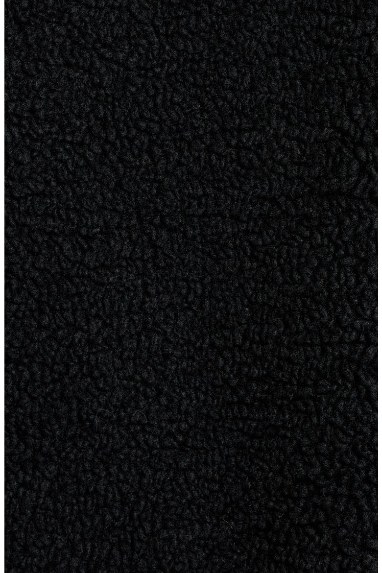 Nikia Open Stitch Detail Uggfluff Fleece Jacket, Alternate, color, BLK