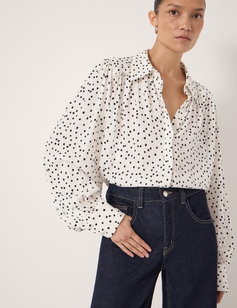 Sigrid Polka Dot Long Sleeve Shirt
