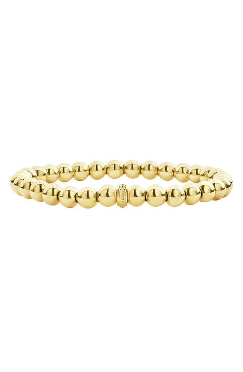 Caviar Gold Ball Stretch Bracelet