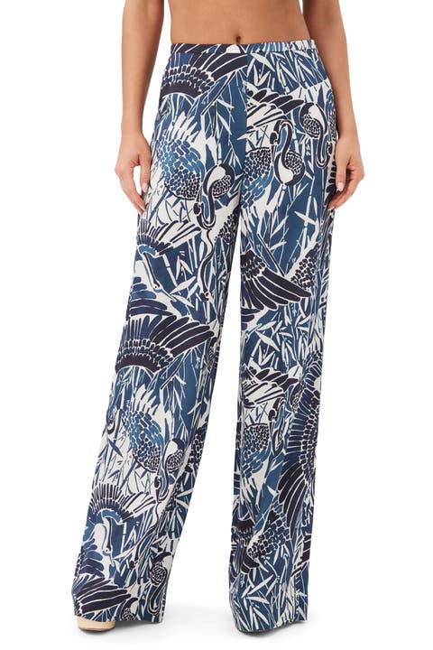 Tavia Printed Wide Leg Pant