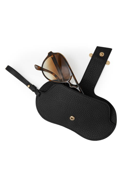 Strathberry Multrees Leather Glasses Case In Black