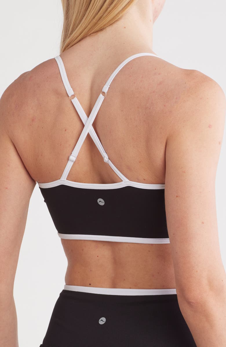 X by Gottex Racerback Sports Bra, Alternate, color, Black