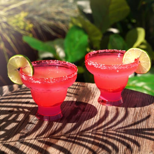 Host Margarita Freeze Cooling Cup Set Of 2 In Punch Pink