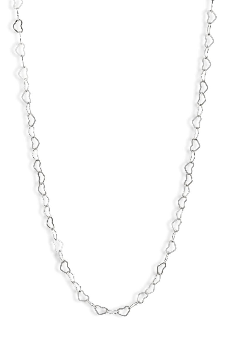 Nashelle Adore Chain Necklace, Main, color, Sterling Silver