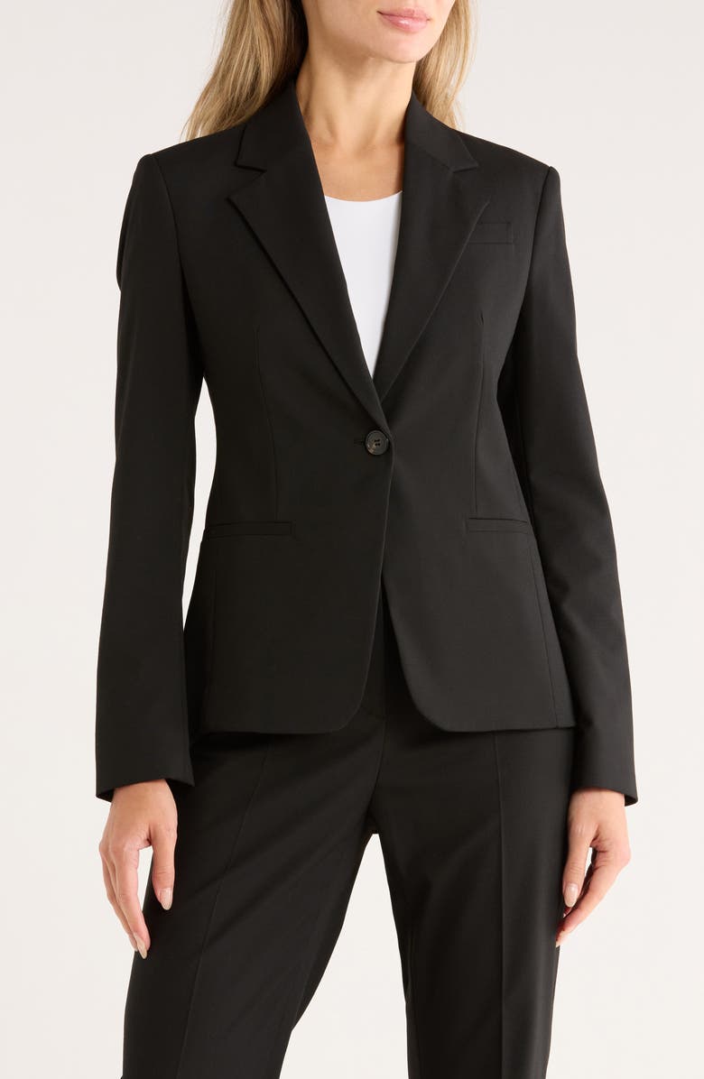 BOSS Jia Slim Fit Blazer, Main, color, Black