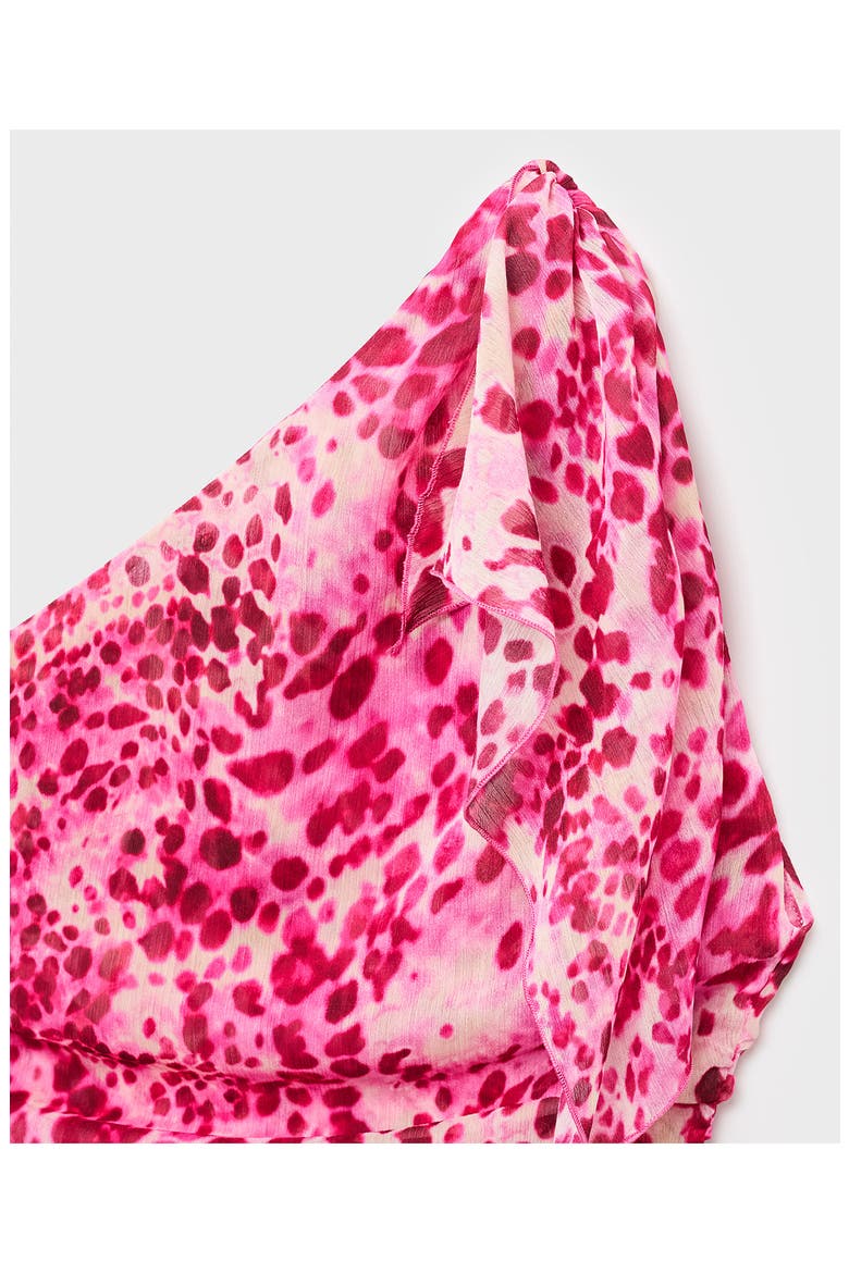 Corinne One-Shoulder Top, Alternate, color, FUCHSIA