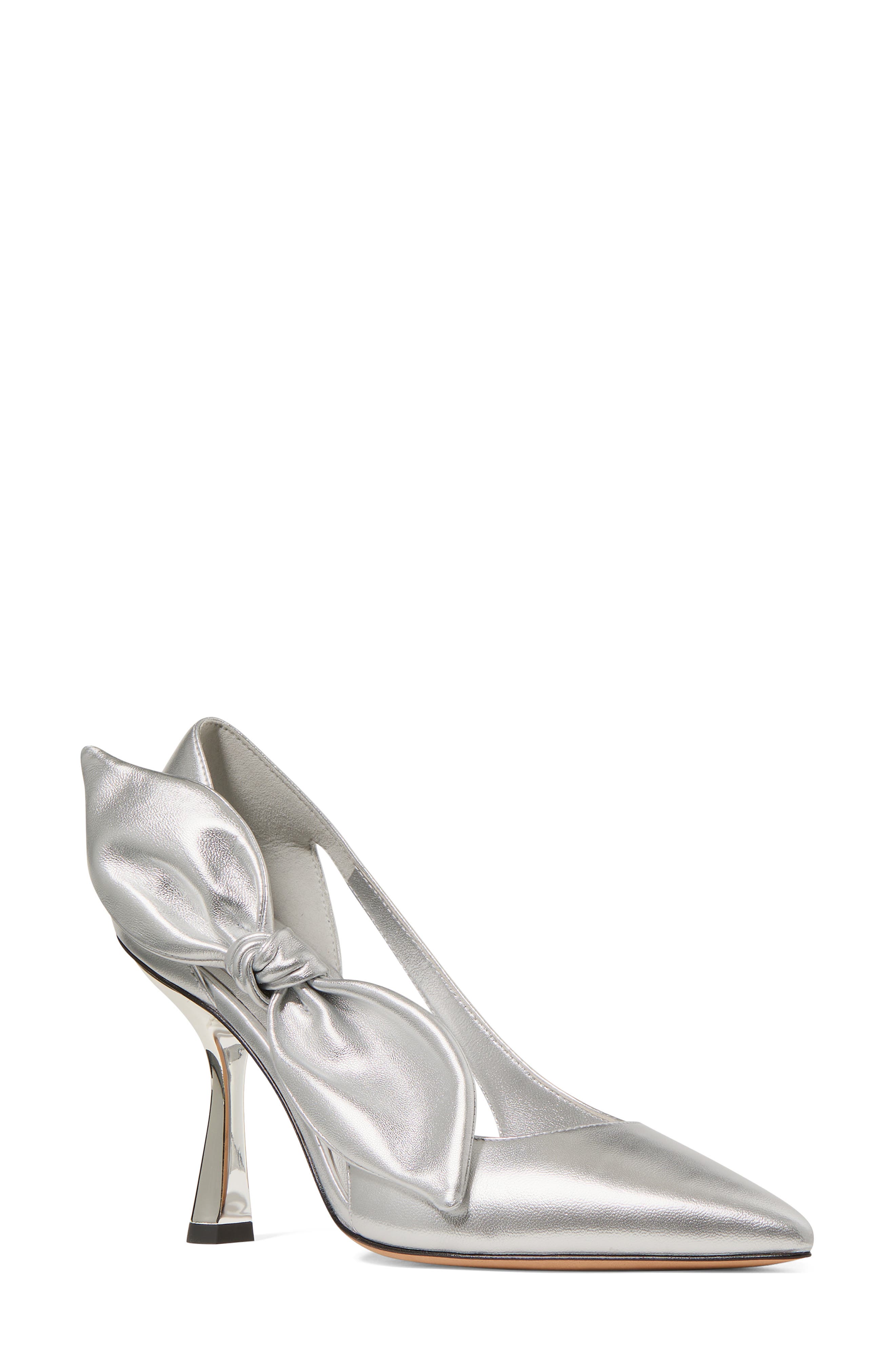 Kate Spade New York bunnie pointed toe pump, Main, color, Silver