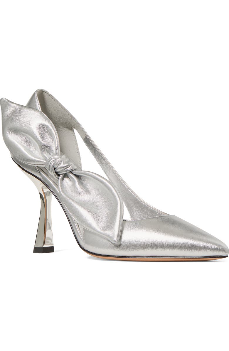 Kate Spade New York bunnie pointed toe pump, Main, color, Silver
