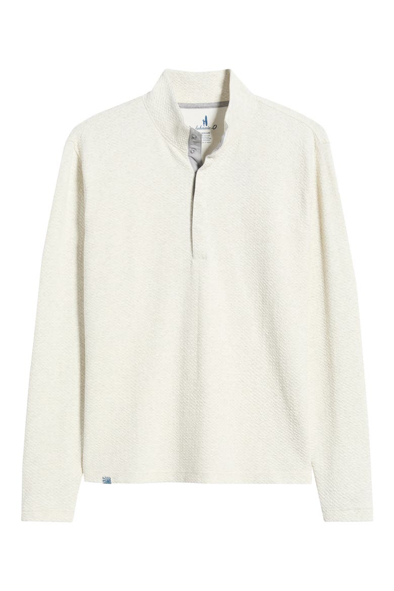 Ransel Quarter Snap Placket Pullover, Alternate, color, CREAM