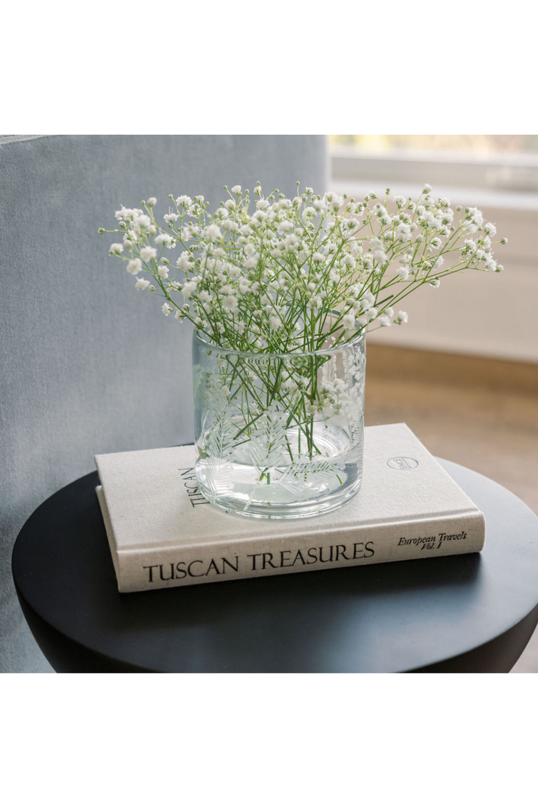 Etched Glass Candleholders, Alternate, color, Glass