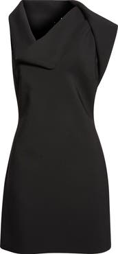 FERRAGAMO Asymmetric Neck Minidress