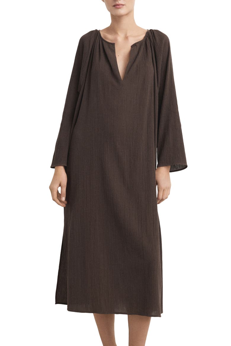 Gauze Nightgown, Main, color, CHOCOLATE