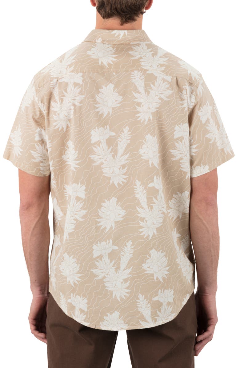 Hurley One and Only Lido Stretch Woven Shirt, Alternate, color, Hazelnut