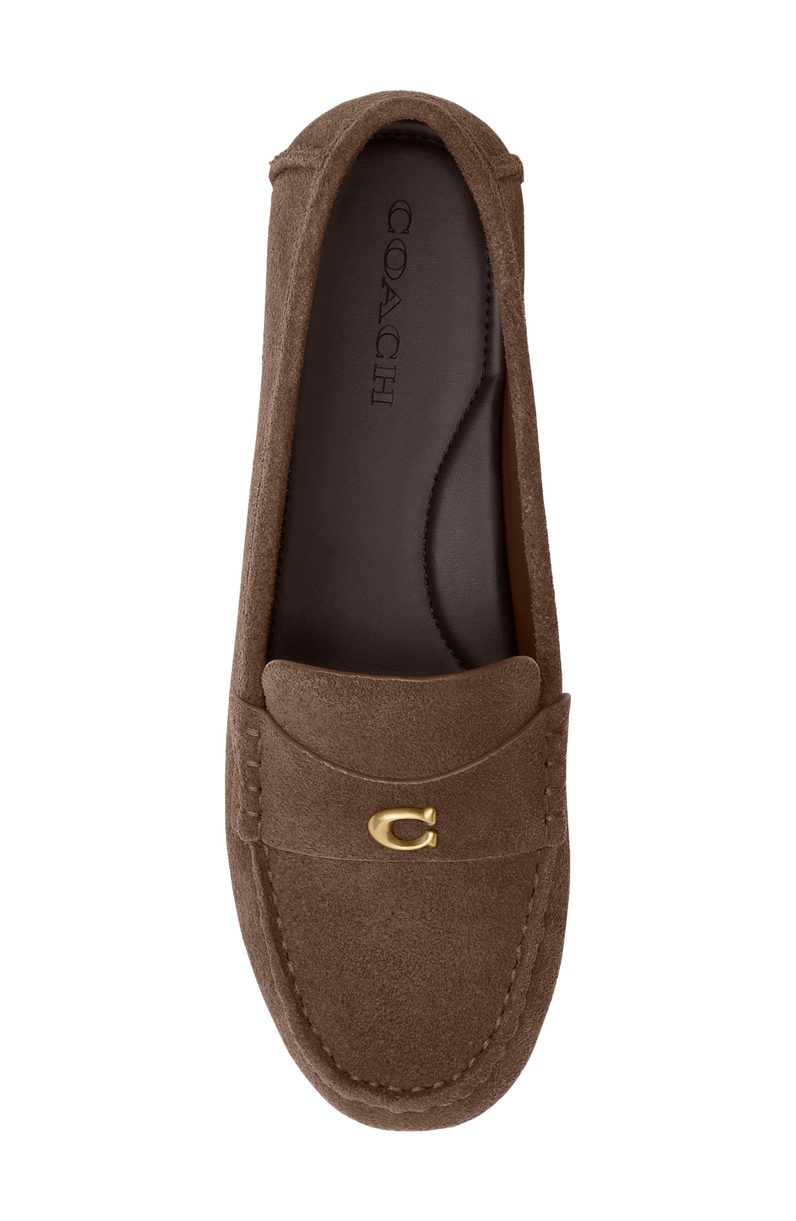 COACH Sculpted C Driving Loafer, Alternate, color, Maple