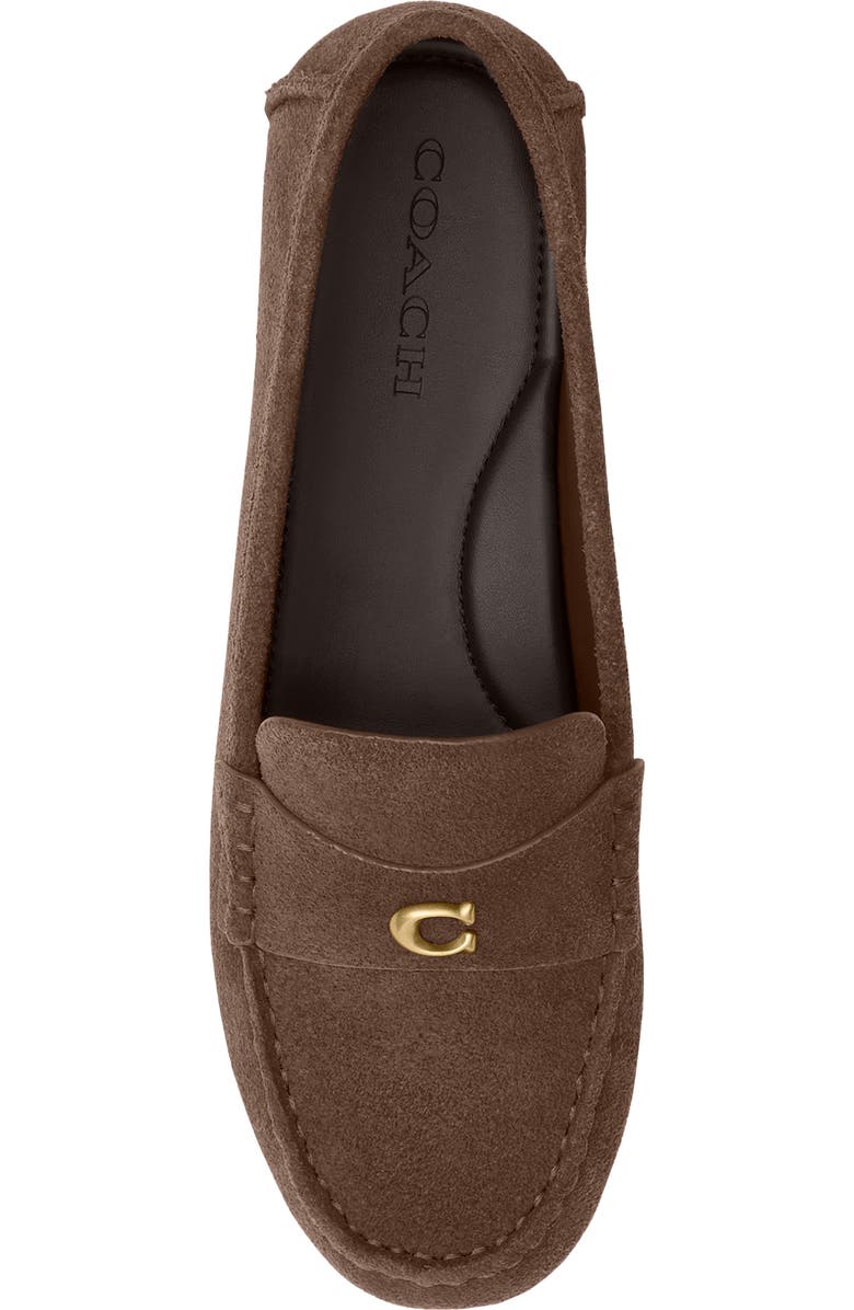 COACH Sculpted C Driving Loafer, Alternate, color, Maple