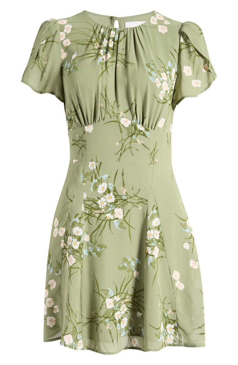 Reformation Lula Flutter Sleeve Minidress, Main, color, 