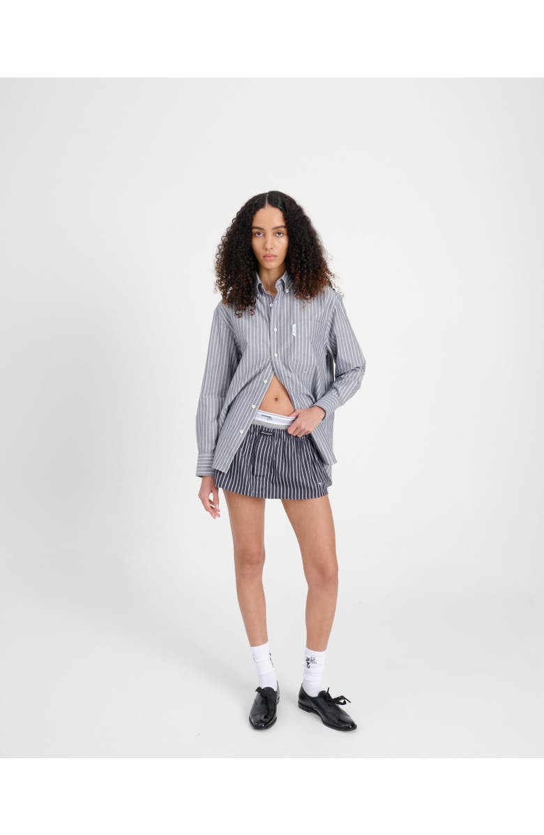 Hommegirls Oxford Shirt, Main, color, Grey Stripe Oxford