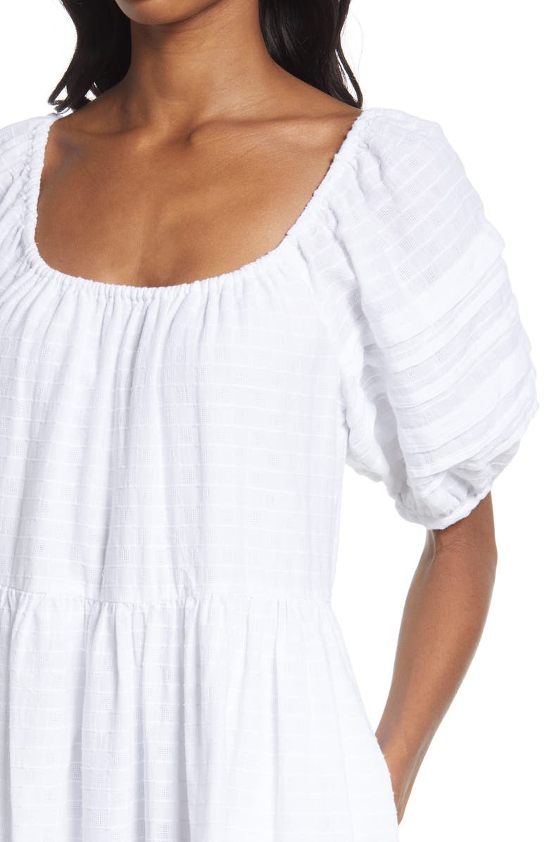 Madewell Pintuck Easy Midi Dress, Alternate, color, 