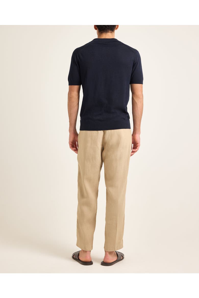 Horton Silk Tailored-Fit Polo Shirt, Alternate, color, NIGHT IRIS