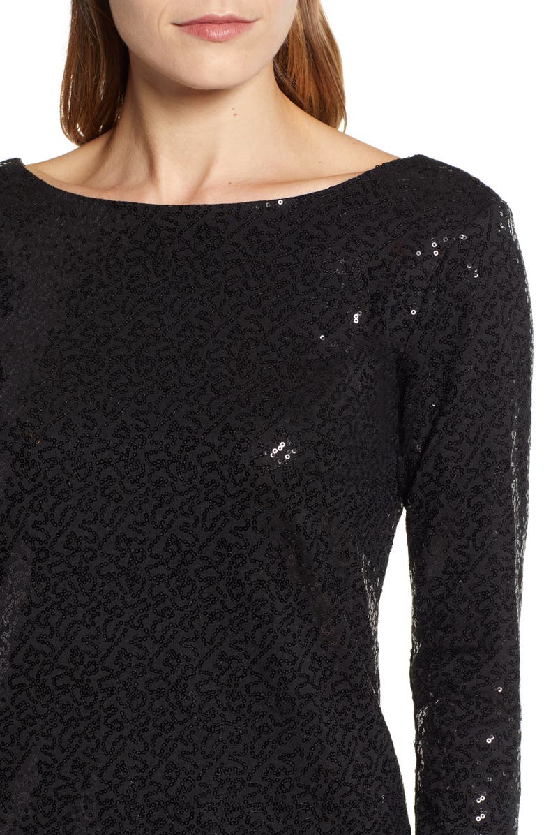 GIBSONLOOK Gibson x Glam Squad Megan Sequin Embellished Scoop Back Top, Alternate, color, 