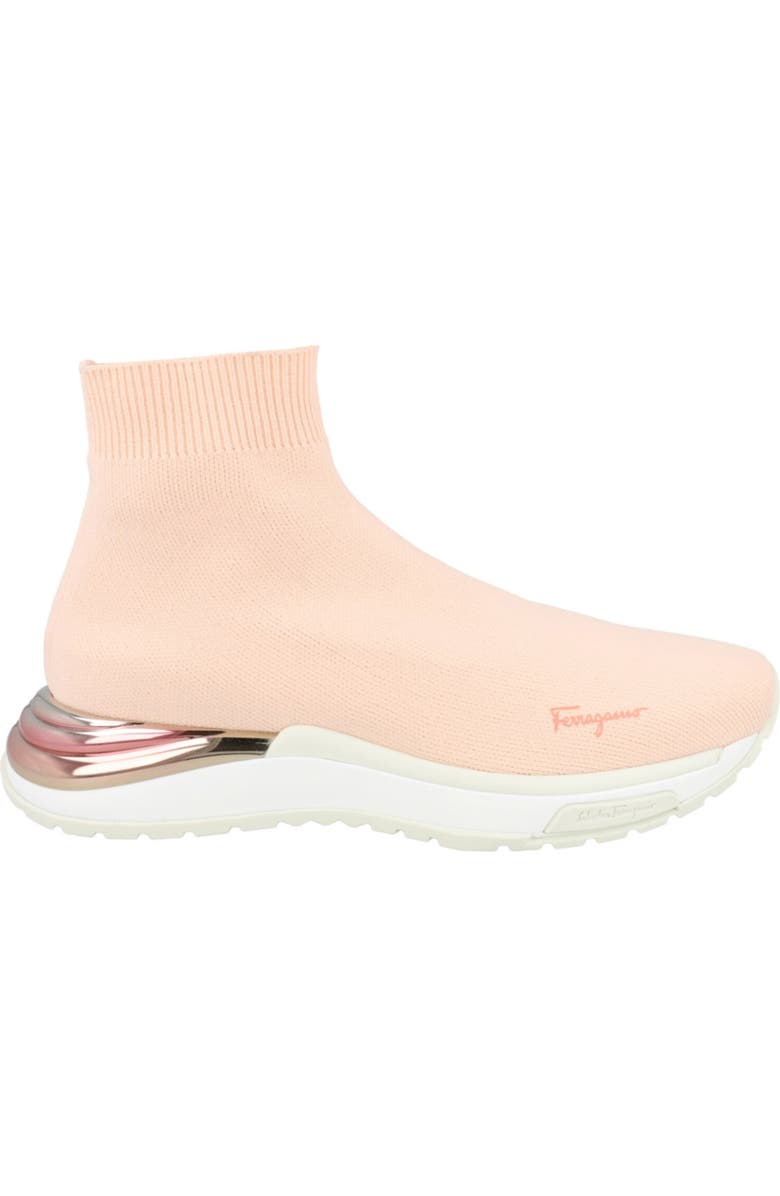 FERRAGAMO Ninette Knit Sock High Top Sneaker, Alternate, color, Pink