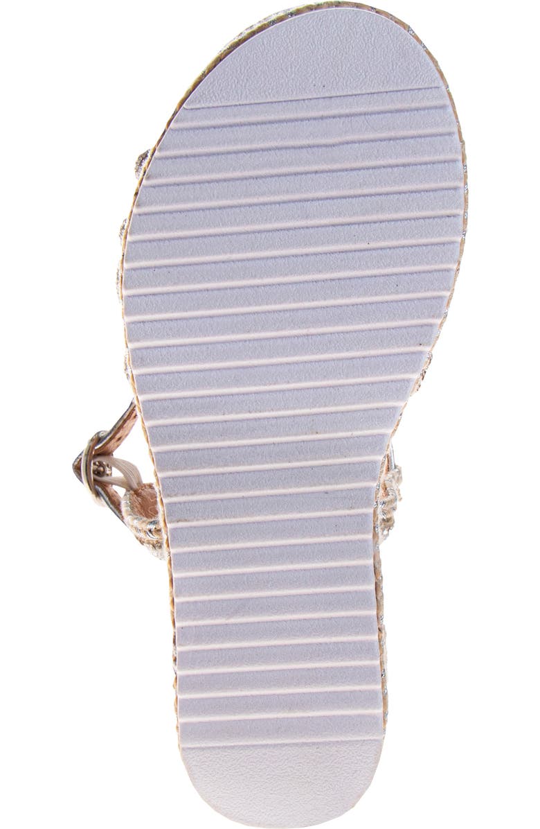 Badgley Mischka Collection Kids' Platform Wedge Sandal, Alternate, color, Silver