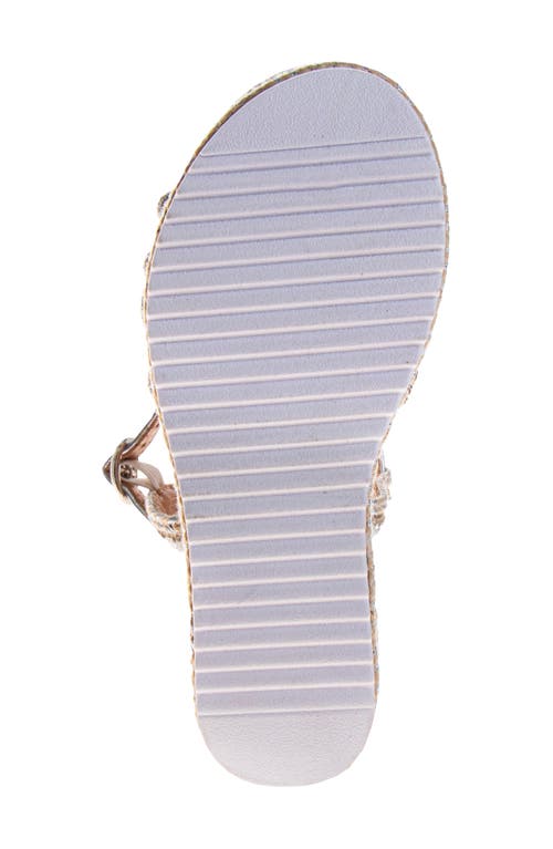 Badgley Mischka Collection Kids' Platform Wedge Sandal In Silver