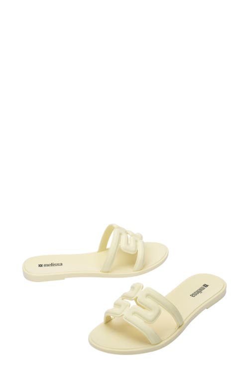 Melissa M Slide Sandal In Beige
