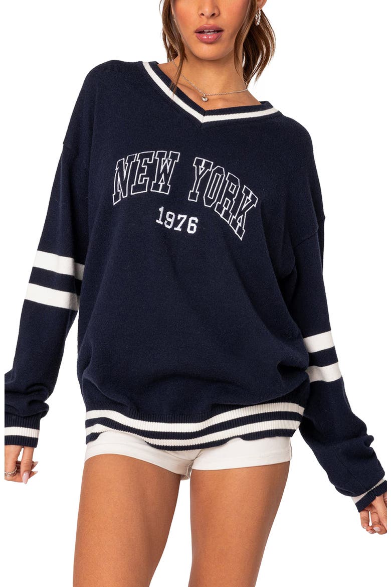 New York Sweater, Main, color, NAVY
